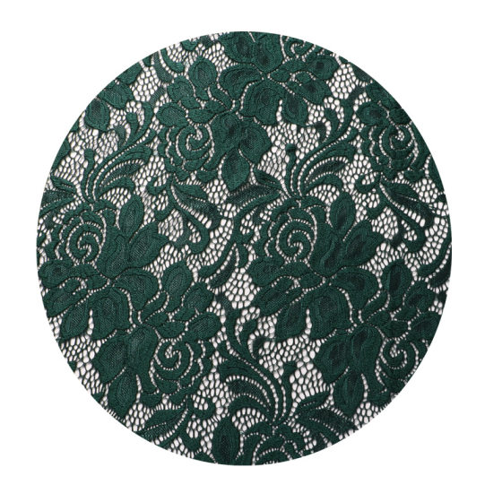 High-grade lace accessories ruffled nylon spandex high stretch warp knitted lace fabric skirt