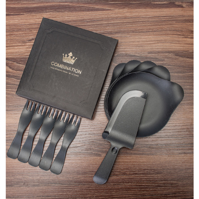 ⊙블랙 5단 포크 나이프 세트 (박스 포장) --- 온라인 최고 인기 상품