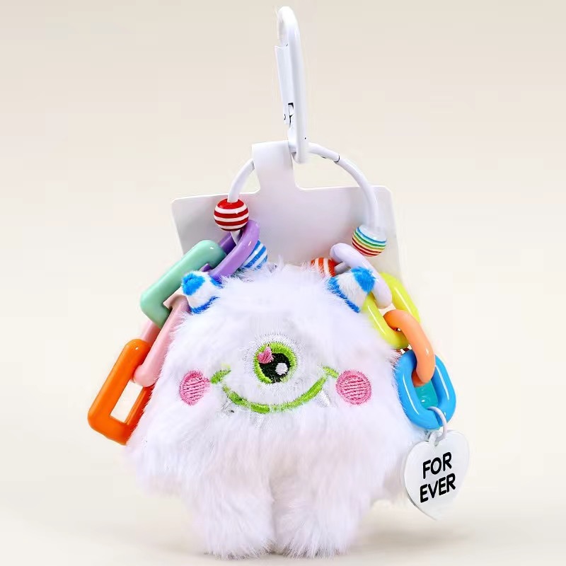 [Venta caliente] genuino de peluche monstruo coche llavero par colgante de teléfono móvil colgante bolsa colgante