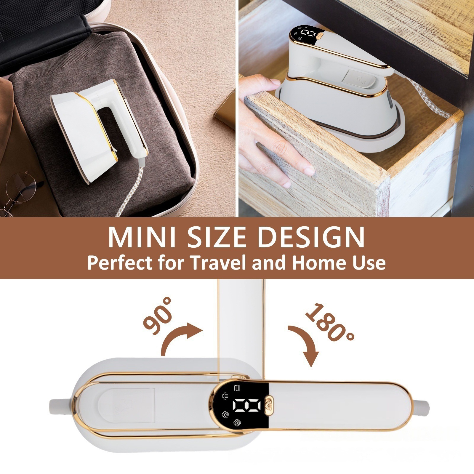 外贸mini蒸汽熨斗iron家用小型手持衣服熨烫机便携式熨斗机电熨斗