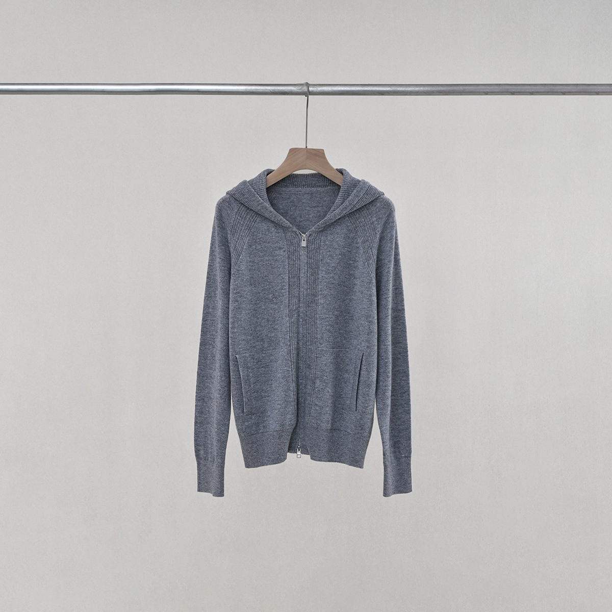 Gray cardigan