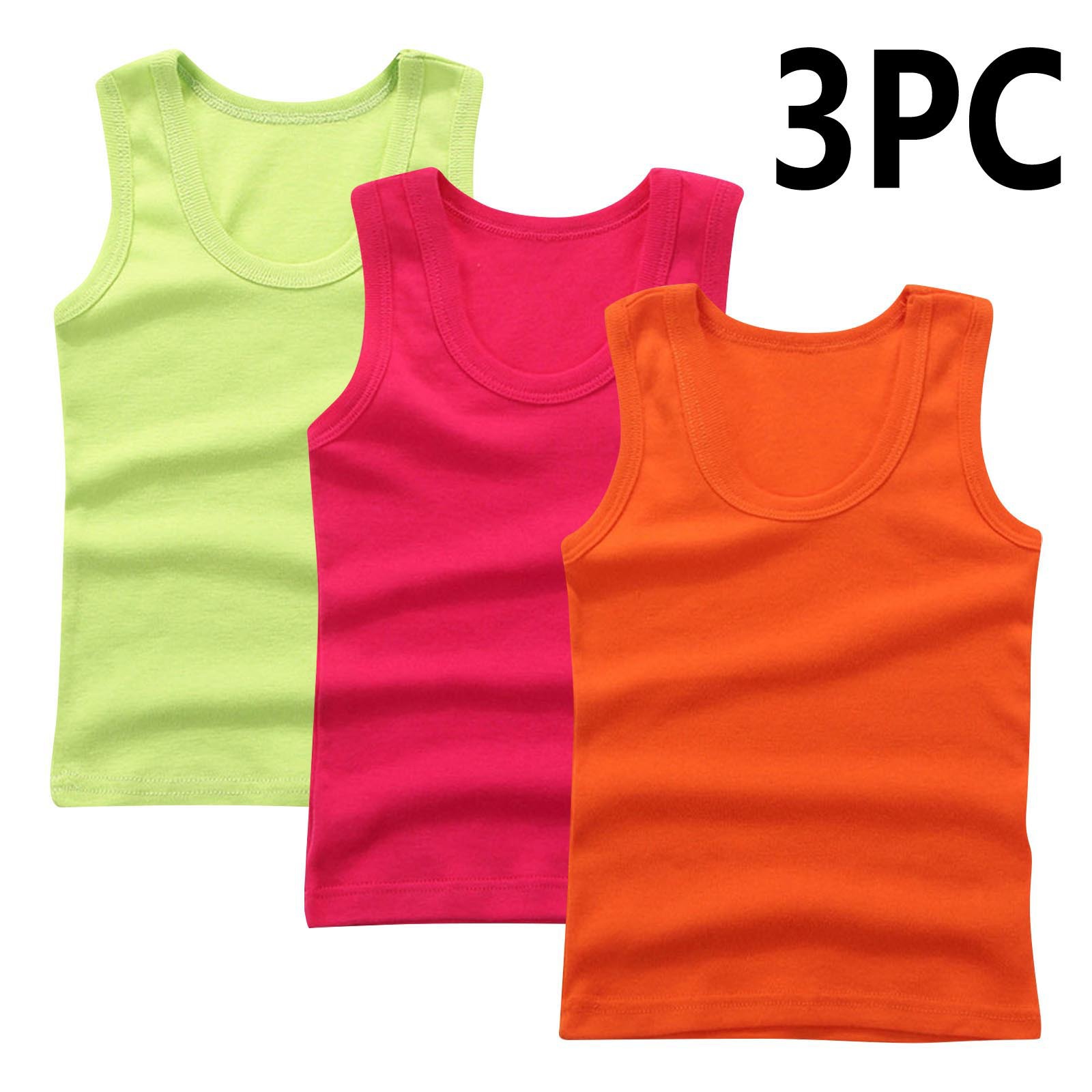 DK tank top-orange+red+green