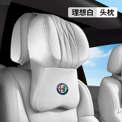 Headrest, Car Headrest and Lumbar - alpha-airline-headrest-off-white-1-pack