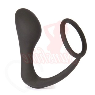 Men Climax Fantasy Silicone Male Prostate Massager Cock Ring