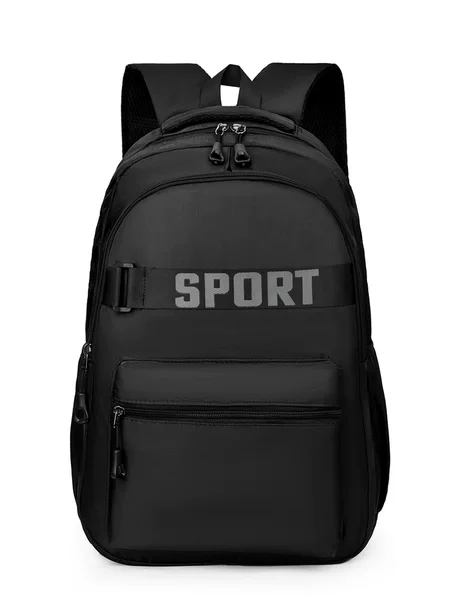 New trendy cross-border backpack, stylish and casual, thickened, color-blocking, student schoolbag, large capacity, versatile laptop backpack