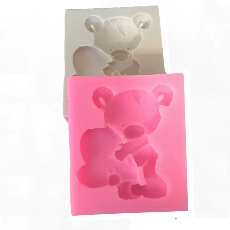 Love Luming Bear Silicon Flinking Cake Model Fruit Jelly Chocolate Model Baking Tool Cake Mold