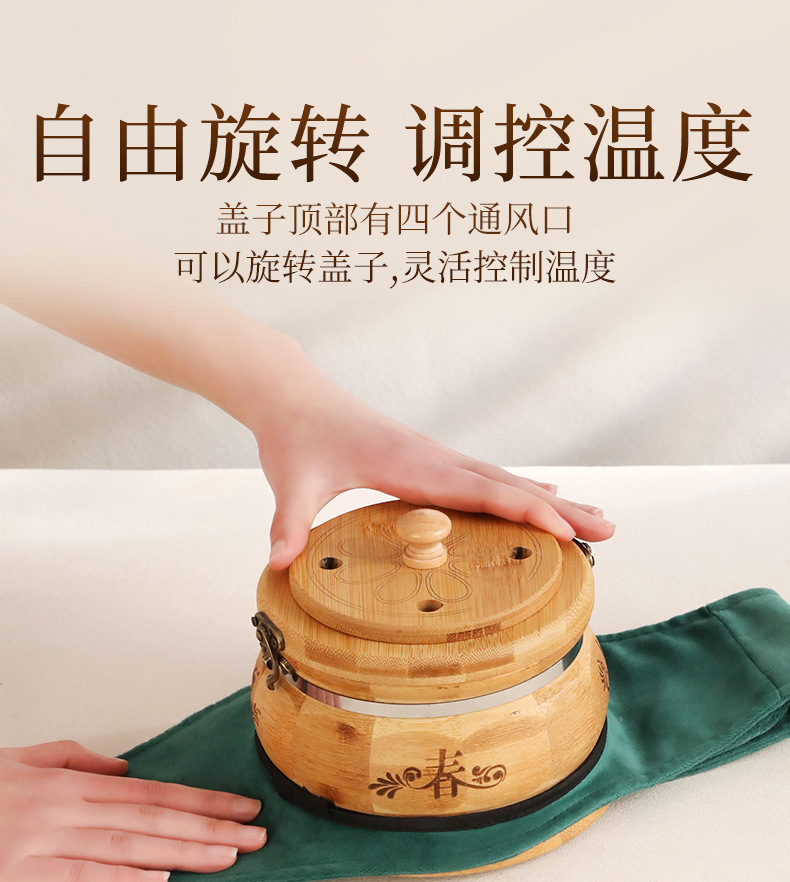 Moxibustion Box Portable Moxa Burner for Abdomen Home Use Smoke Filter Anti Scald Moxa Jar with 1 Stone Ground Moxa Stick 500g key features