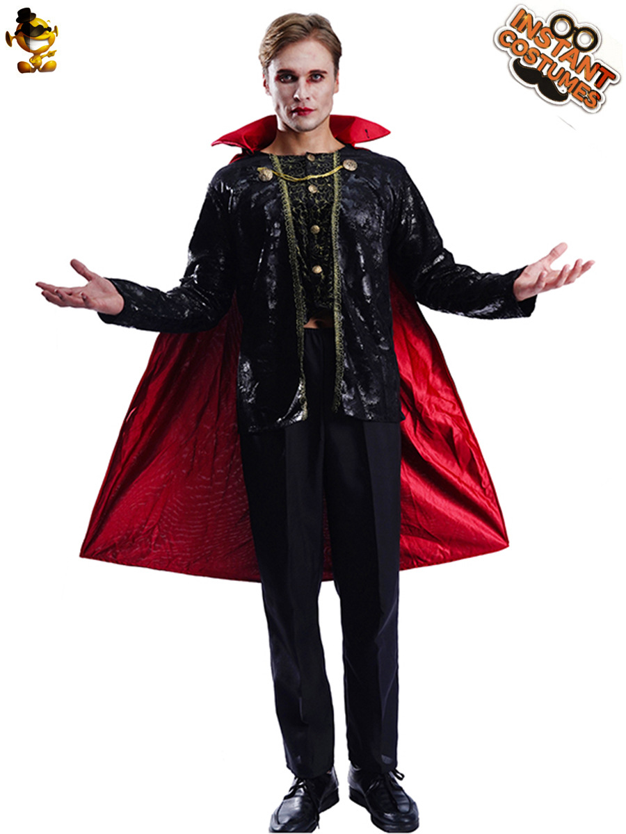 Hombres adultos horror vampiro Halloween Cosplay ropa de fiesta trajes rendimiento etapa juego rol