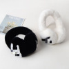 2021 fashion Rabbit hair Autumn and winter leather and fur Small fragrant wind logo Earmuff Ear package keep warm Earmuff