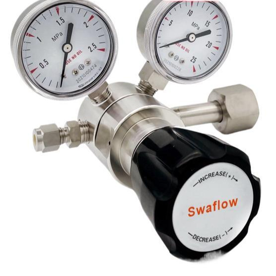 不锈钢减压阀气体气瓶二级调压阀减压器高压氧气氮气氢气氩气