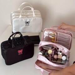 三层防水化妆包护肤品大容量手提收纳袋出行百搭可挂行李箱收纳包