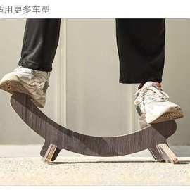 户外木制自行车停车架公路车便携放置架木质支撑架实木通用停车架