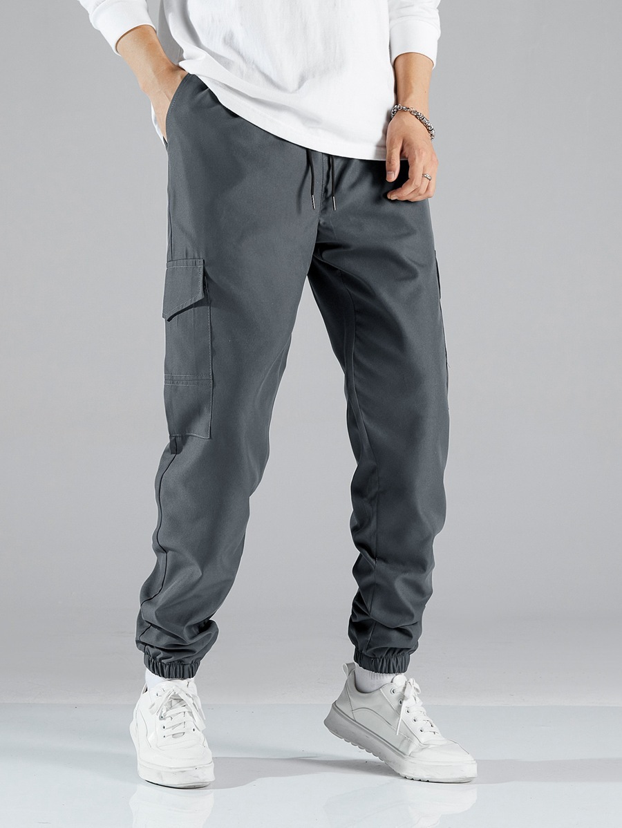 New workwear pants, high street casual multi pocket leggings, men's_voghion.com