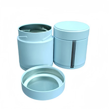 工厂定制抹茶罐圆形旋盖密封茶叶罐马口铁焊接罐抹茶粉铁罐食品罐