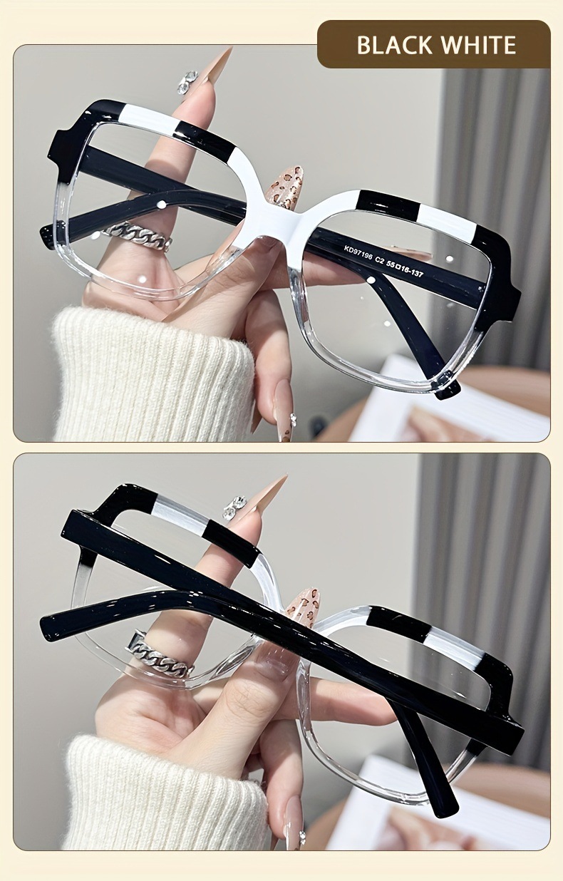 Blue Light Blocking Glasses For Women Oversized Square Frame_voghion.com