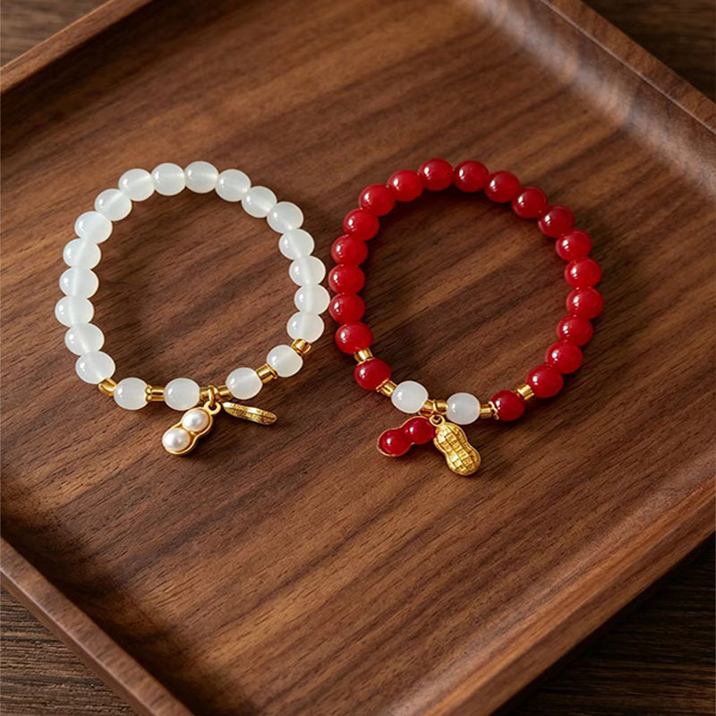 Good Luck Peanut Fortune Bracelet for Women, 2026 New Design, Valentine's Day Gift for Girlfriend