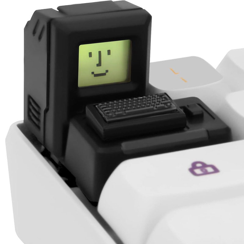 MAC keycap FC rojo y blanco máquina keycap Teclado mecánico 80's Mac macita retro personalizado transparente keycap