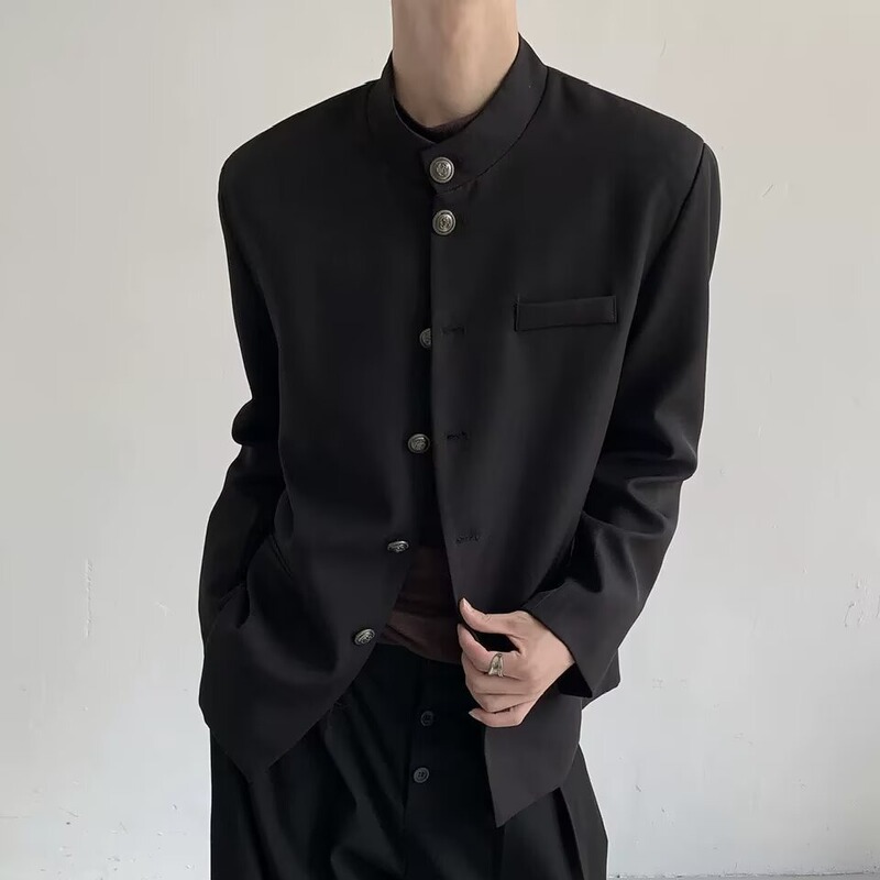 New Chinese-Style Men's Clothing, Chinese-Style Zhongshan Suit, Autumn New Engagement High-End Handsome Suit Jacket Casual Top