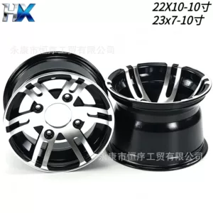 ATV, beach bike, go-kart, off-road vehicle 10inch aluminum alloy wheel 22X 10-12.3inch x 7-10inch aluminum rim