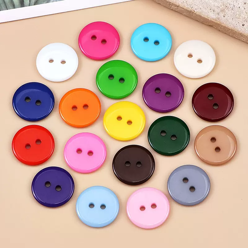 厂家直销彩色大衣纽扣高级感毛衣西服树脂面包钮扣童装外套diy扣