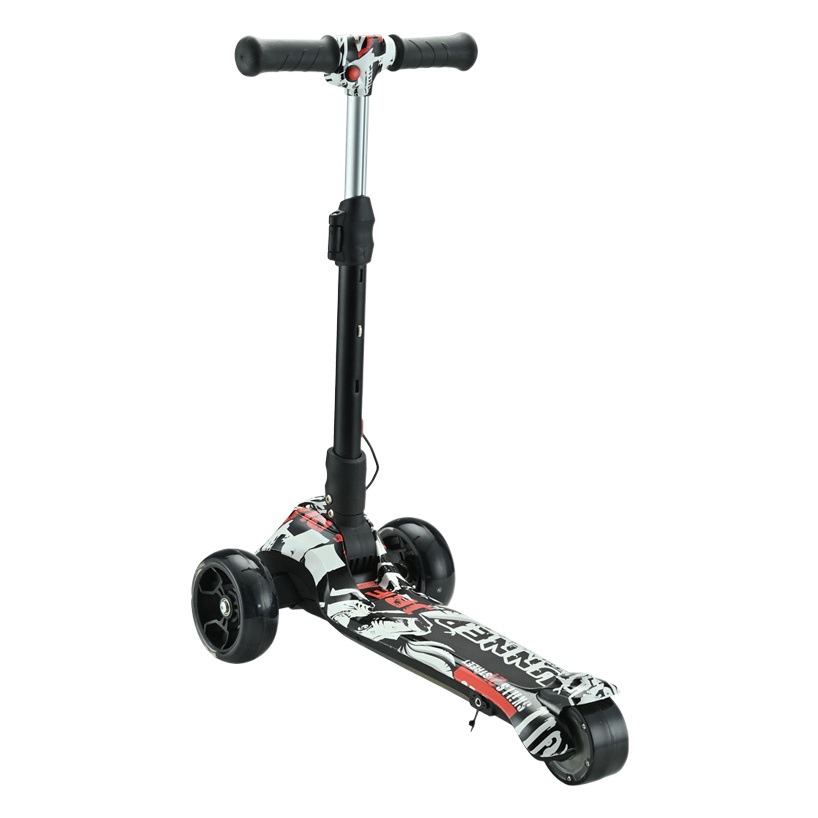 Scooter eléctrico para niños de dos ruedas de tres ruedas polea eléctrica batería de litio scooter de energía eléctrica monopatín recargable