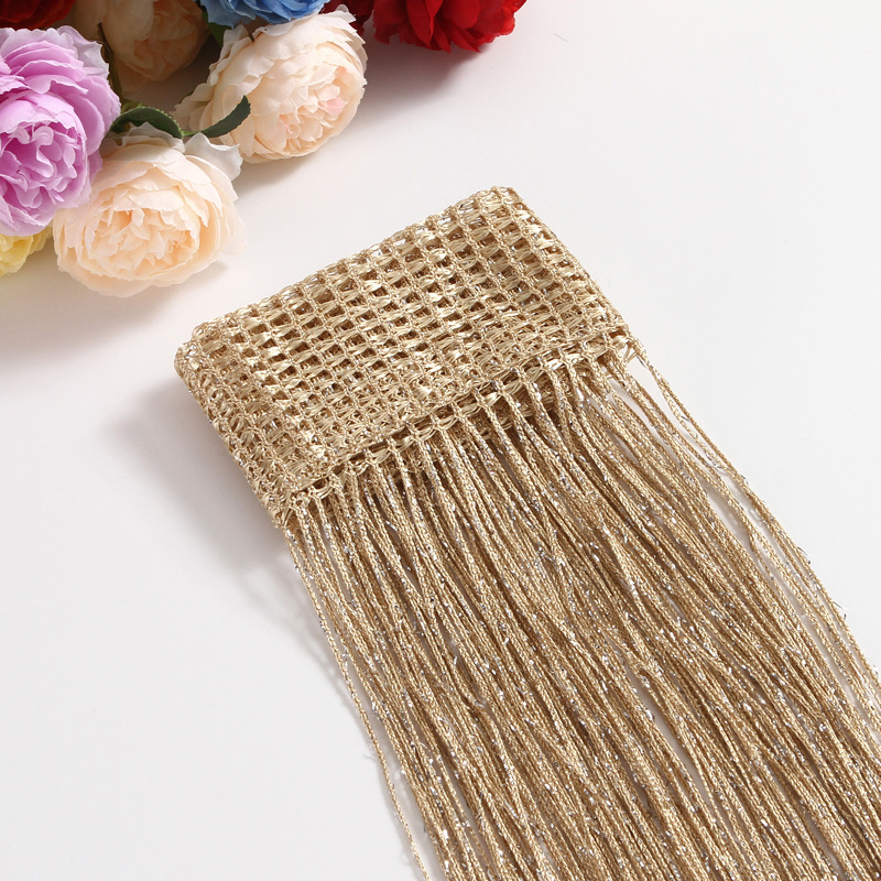 Dropshipping No-Drill Magic Tape Curtain 1* 2m Silver Wire Door Curtain Hanging Curtain Dense Curtain Partition Decoration
