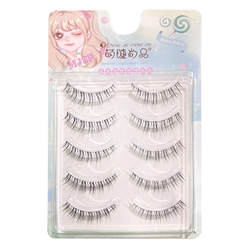 Lindo pestañas Shangpin tallo transparente cola de ojo de mamá tirar pestañas largas pestañas artificiales naturales suaves y cómodas