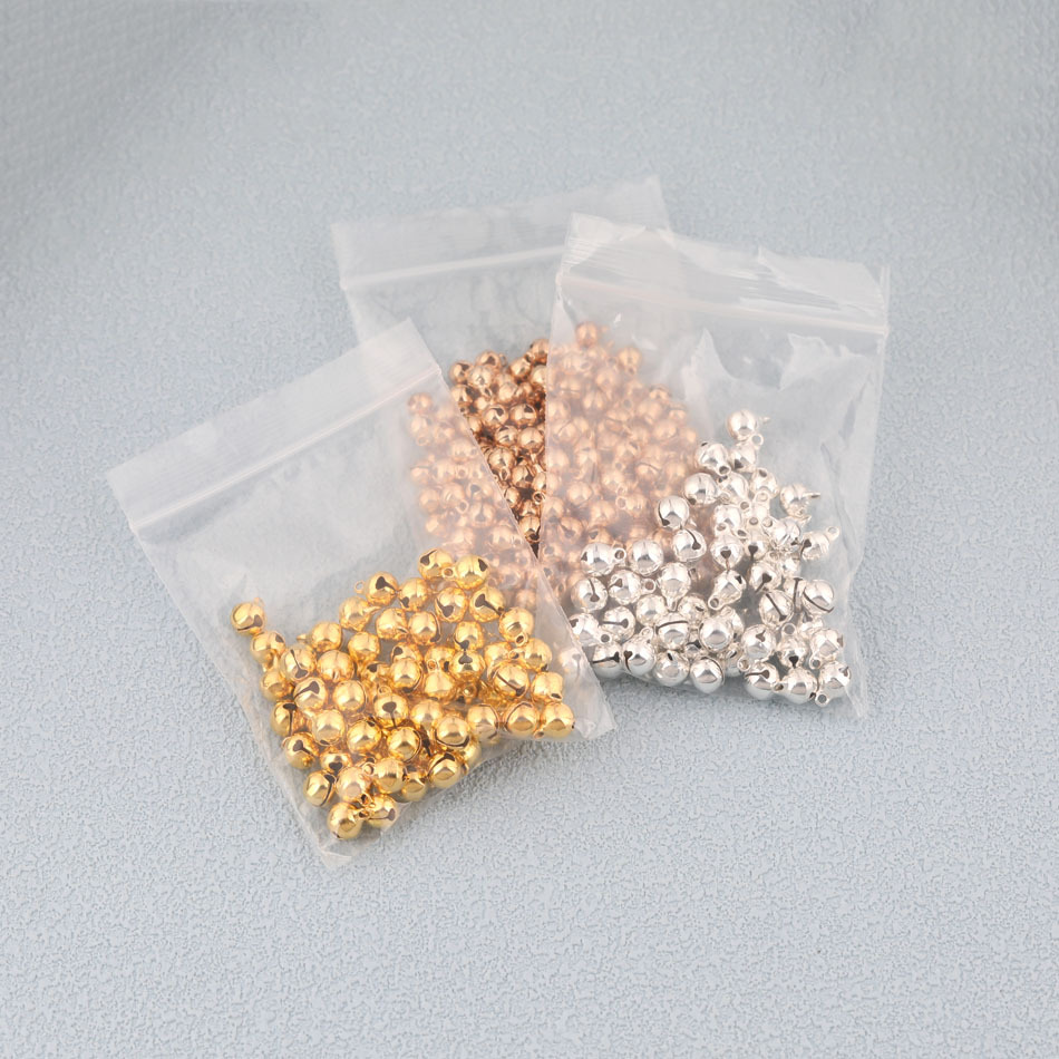 水メッキ銀色金色銅鈴diyアクセサリー工芸装飾小鈴ペット首輪ベルクリスマスベル