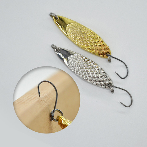 Lure Baits Wholesale with Reinforced Feather Hooks Freshwater Metal Baits for Largemouth Bass CHAO Grade Leech Shiny Baits