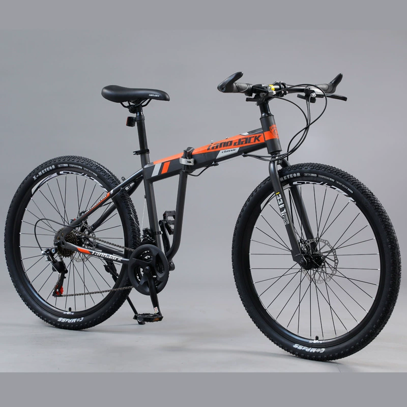 Shock-absorbing folding mountain mountain bike