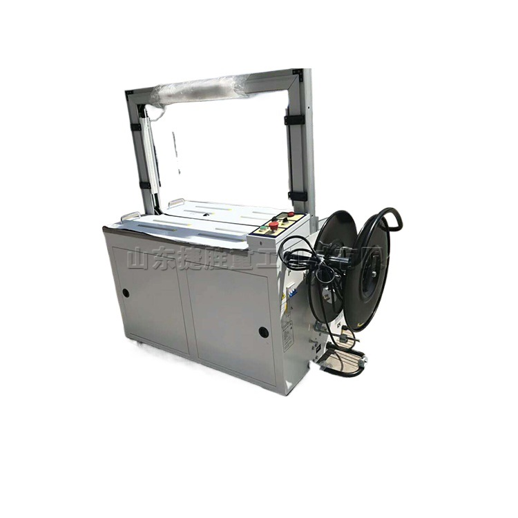 Máquina flejadora de cinta automática máquina flejadora de bobinado de productos máquina flejadora de cinta de objetos de contenedor eléctrico pequeño