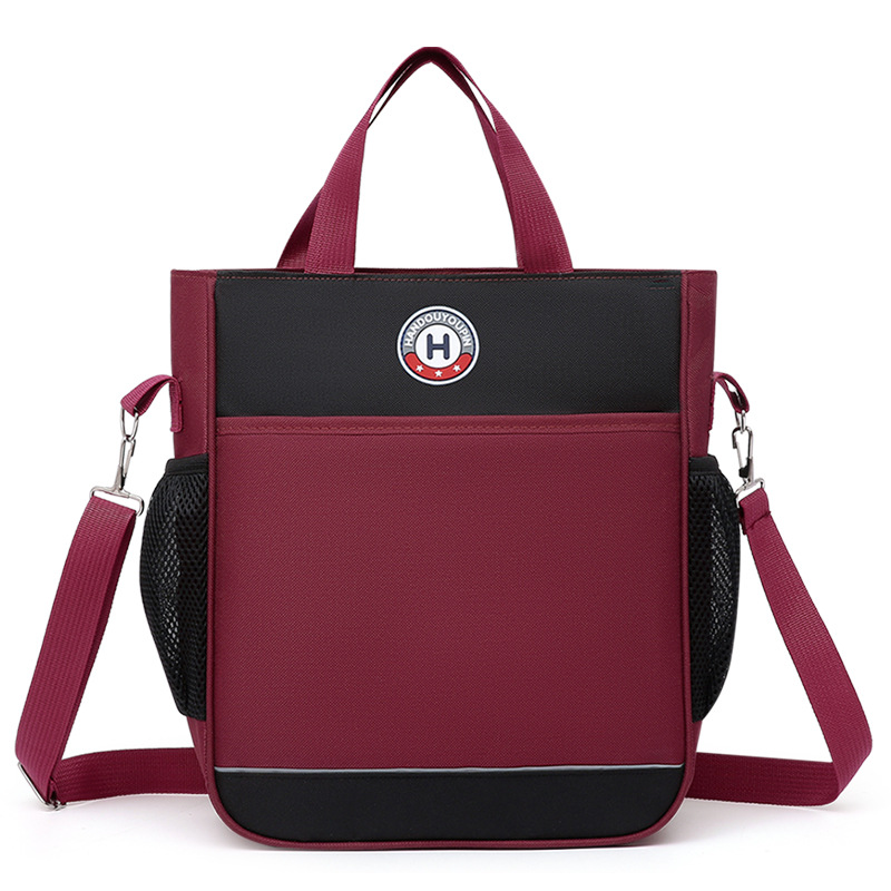 Bolsa de impresión personalizada logotipo de estudiantes de primaria bolsas de reparación de lecciones de entrenamiento de niños portátiles impresión personalizada