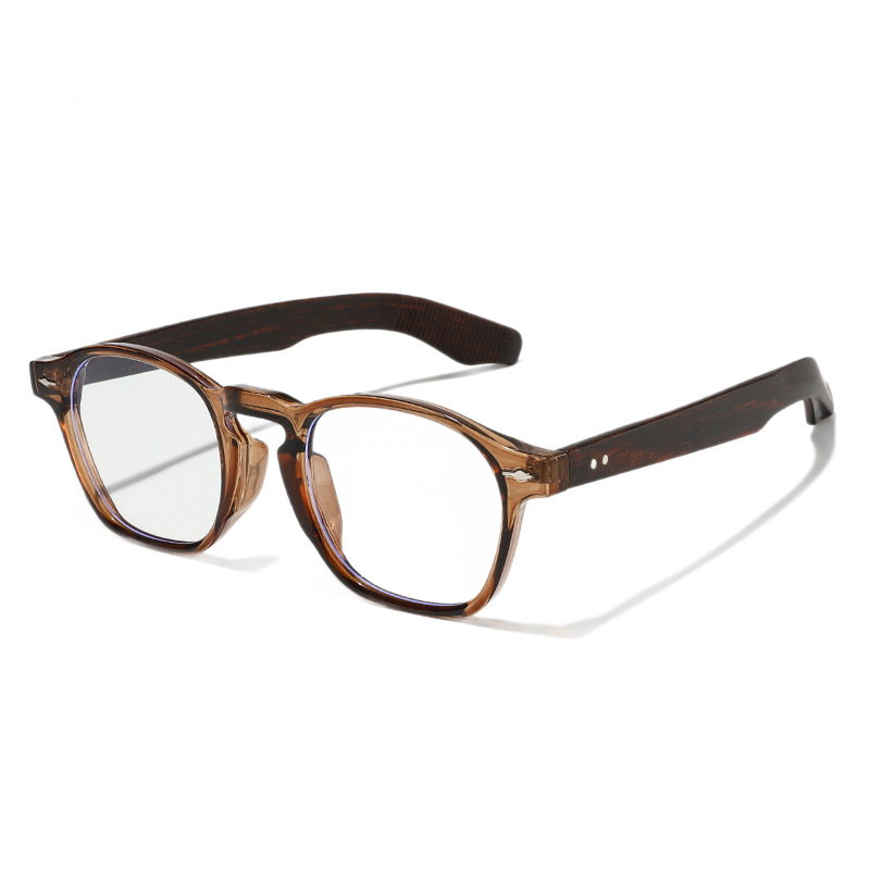 Moda TR90 anteojos de luz azul para hombres y mujeres anteojos de miopía coreana simple inins anteojos de luz plana retro marco de gafas versátil