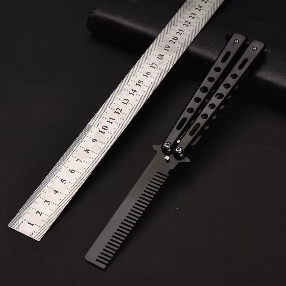 Practice Butterfly Comb Trainer, Hand-Swinging Style, Non-Sharp Trainer, 0.11 kg