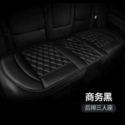 cushion with backrest, thickened design, multiple | Multi-function pad - three-seater-rear-row-black