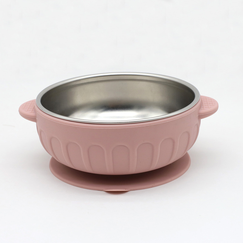 Amazon スポットシリコン 304 ステンレス鋼食器 7 点セット取り外し可能な吸盤プレートボウルセット|undefined