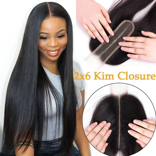 Upermall Kim K 2X6 Swiss Transparent Lace Closure Straight