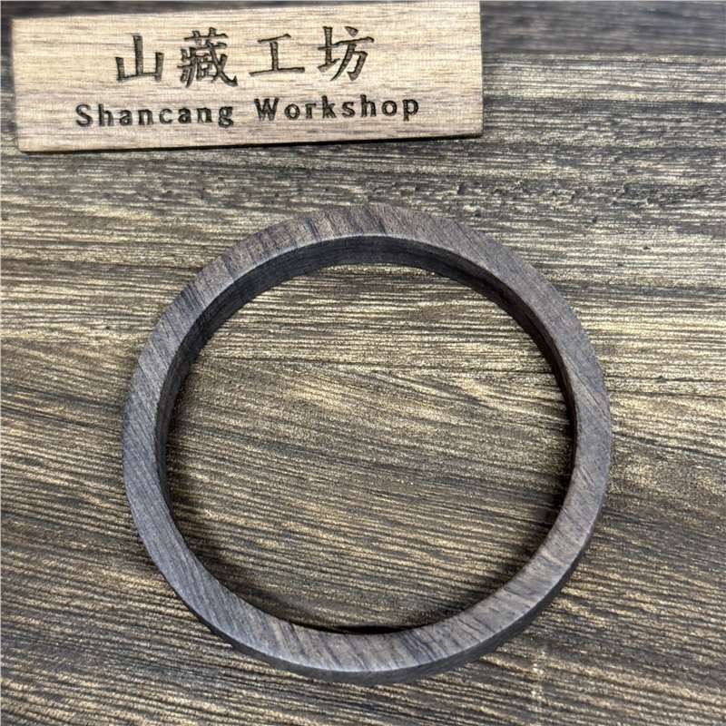 Paintless and waxless purple sandalwood square bracelet｜8x5 inner diameter 63-64