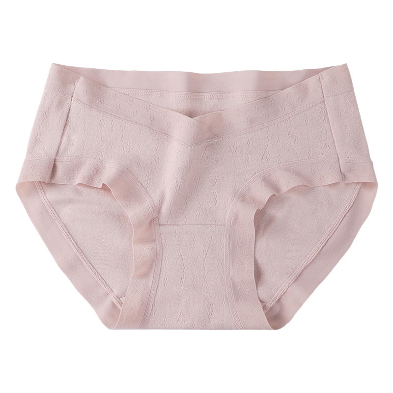 New pregnant women's underwear cotton antibacterial low waist belly breathable and comfortable elastic late pregnancy underwear large size wholesale