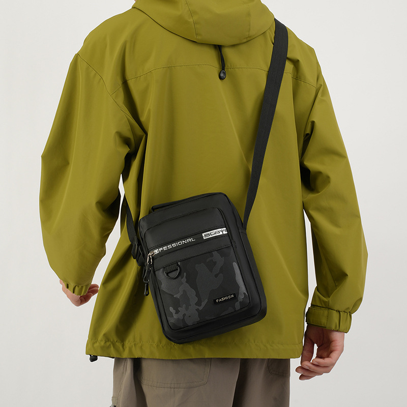 Bolso de mensajero al aire libre simple coreano Bolso de hombro de gran capacidad para hombres de moda Bolso de todo fósforo duradero para viajes de negocios