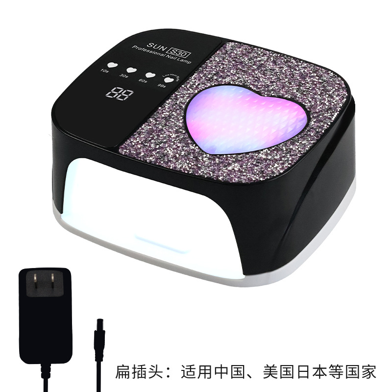 Lámpara de manicuras de almacenamiento S30 manicuras de alta potencia Lámpara de curado de uñas LED máquina de fototerapia inductiva Lámpara de curado de uñas