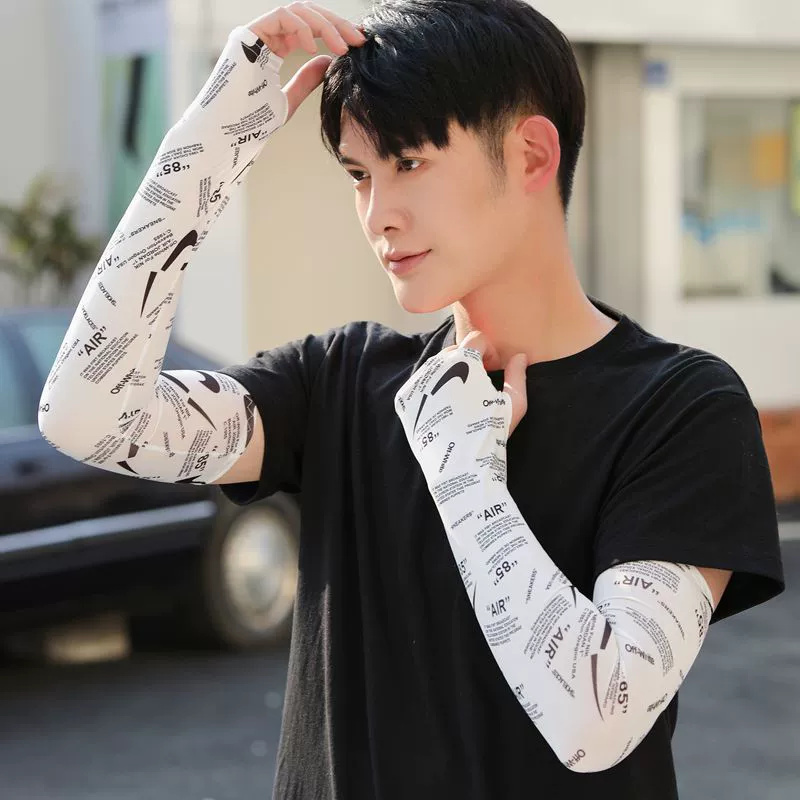 Летний Анти-ультрафиолетовый ледяной рукав, мужской и женский дышащий Быстросохнущий ледяной шелк, Солнцезащитный рукав, уличный защитный чехол для вождения, рыбалки