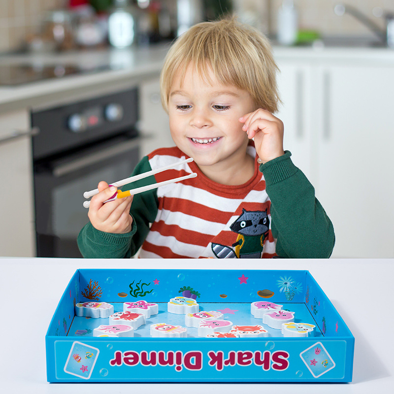 Cena de tiburón educación temprana desarrollo de inteligencia juego de mesa para niños Montessori padre-hijo interactivo educativo práctico juguete del cerebro