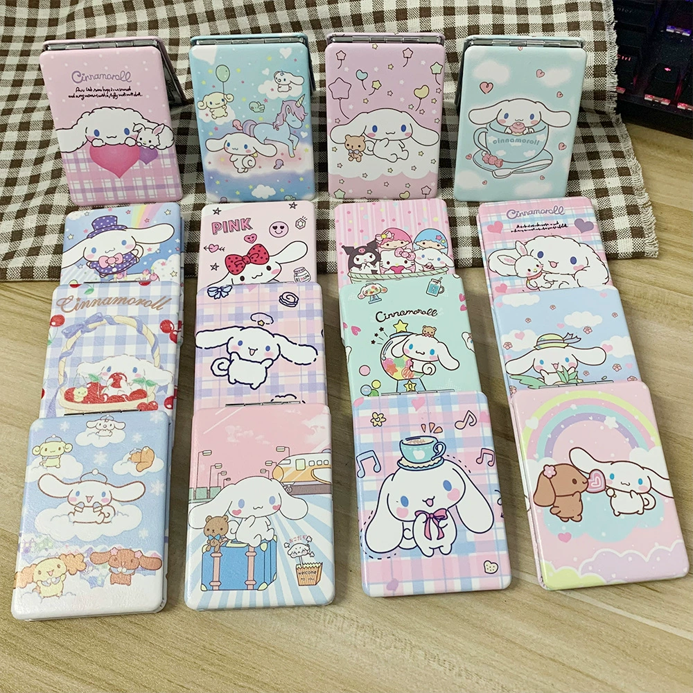 Новое зеркало Yugou Dog Kuromi двустороннее складное косметическое, бутик, маленькое зеркало, прямые поставки с фабрики