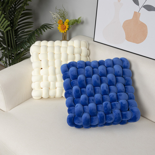 Amazon Nordic INS Spandex Square Woven Chair Cushion Throw Pillow Seat Cushion Sofa Back Support Plush Throw Pillow Decor Floating
