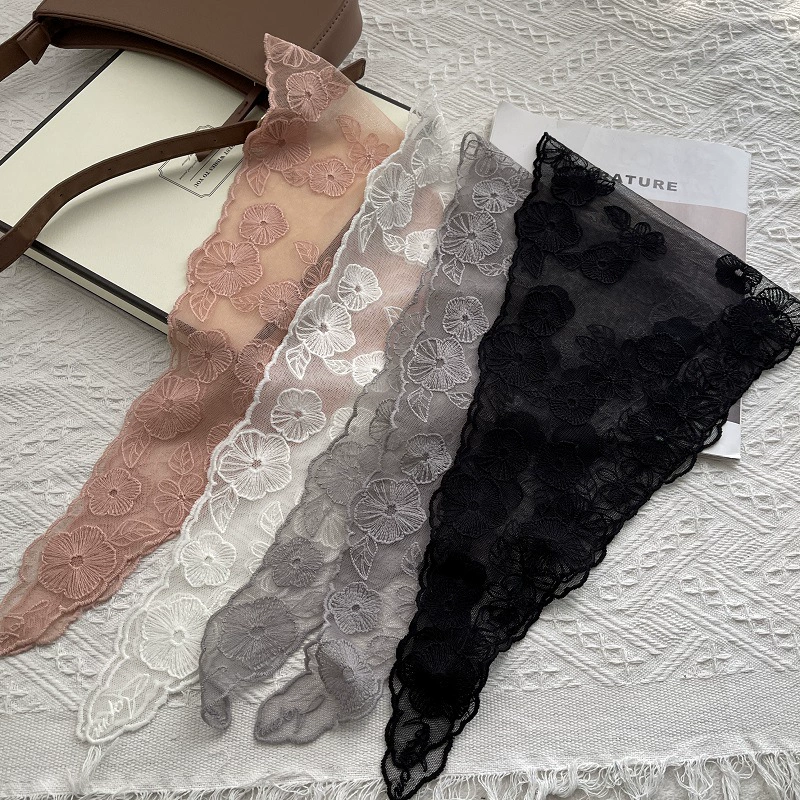 Кружевной весенне-летний тонкий платок для фотосессий, корейский стиль, западный стиль