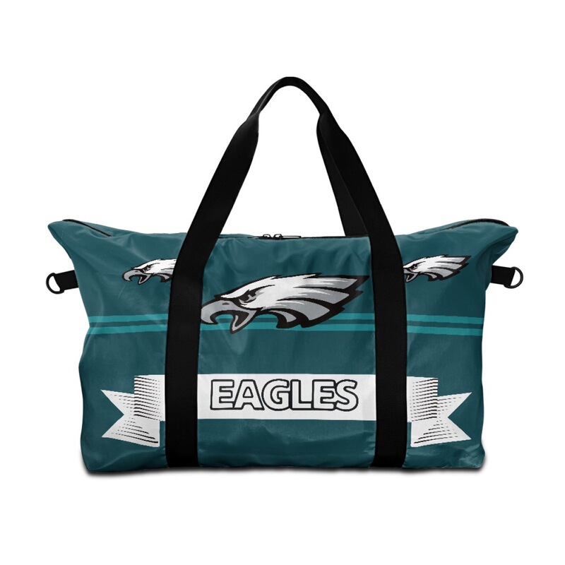 International Station Cross-border NFL Series Philadelphia Eagles Fans Come to Custom Outdoor Luggage Bag Large Capacity Clothes Bag