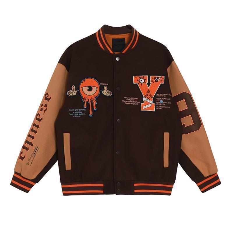 Vintage bomberjacka för män och kvinnor i unisex pilotstil_voghion.com