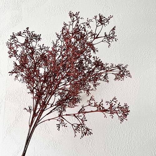 Wholesale wedding artificial flowers, hairy baby's breath, home decoration flowers, artificial flowers, single branches, 5-pronged plastic bouquets