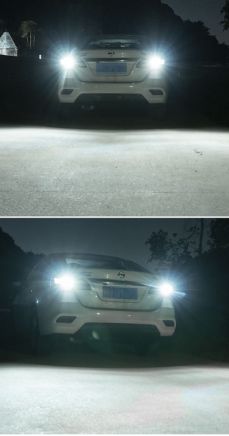 Cross-Border High Brightness Car Led Reversing Light T15-120Smd Ultra-Bright Rear Fog Light Car Tail Light Lens